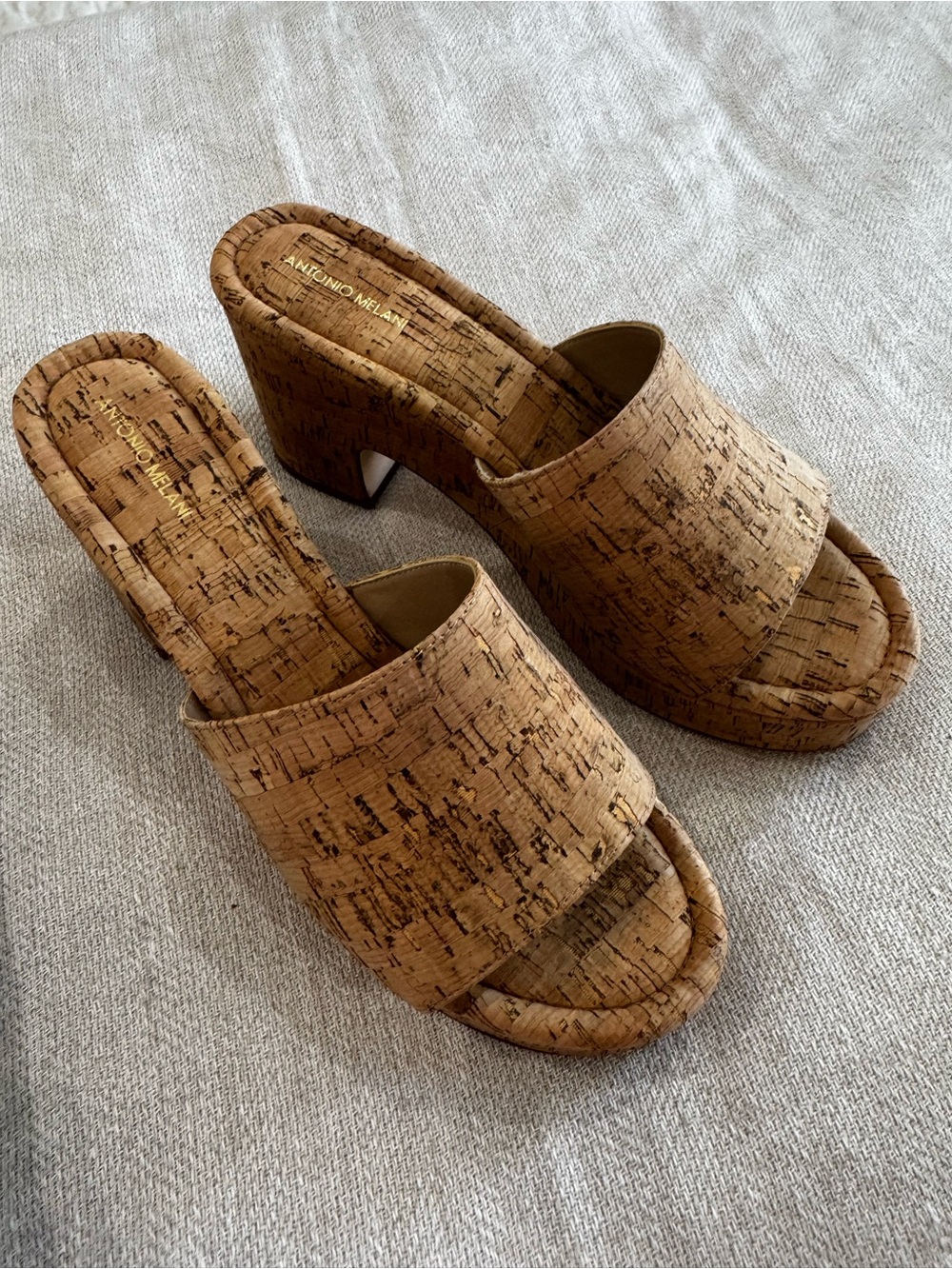 Antonio Melani Roby Cork Platform Sandals